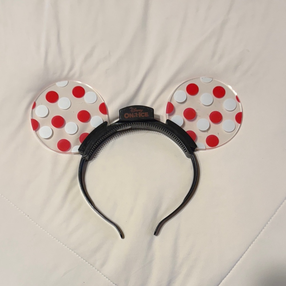 Disney On Ice Polka Dot Light Up Ears Headband